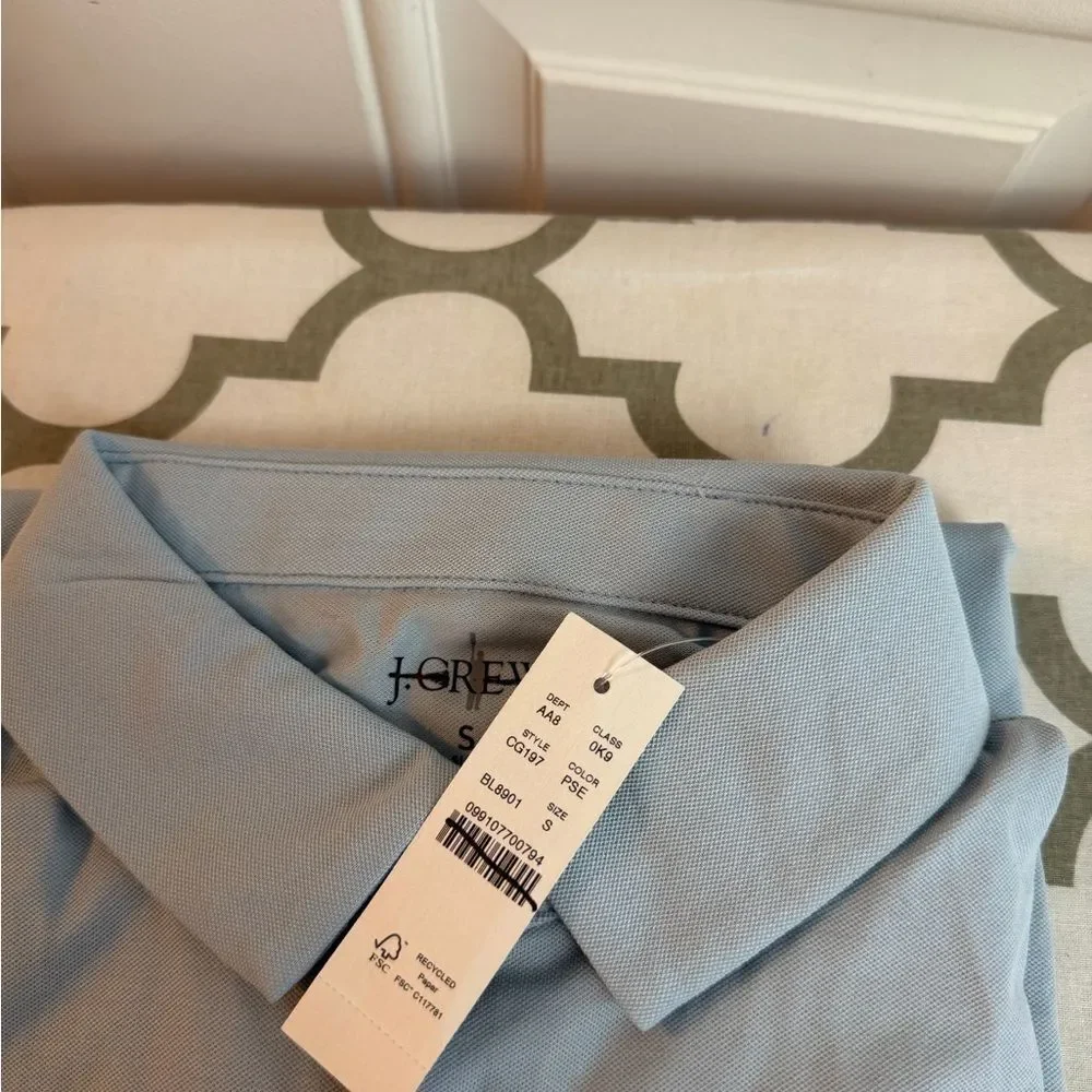 J.Crew Slim performance piqué polo shirt NWT Size S